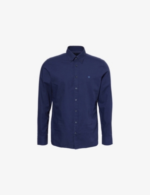 HACKETT: Long-Sleeve Tailored-Fit Cotton Shirt