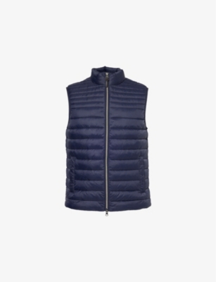 HACKETT: Funnel-Neck Lightweight Padded Shell-Down Gilet