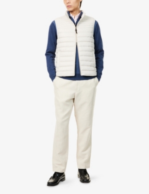 HACKETT: Funnel-Neck Lightweight Padded Shell-Down Gilet