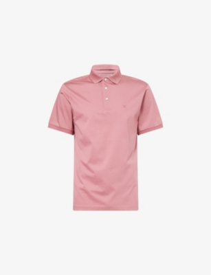 HACKETT MENS HACKETT LOGO-EMBROIDERED SHORT-SLEEVE COTTON-JERSEY POLO SHIRT 