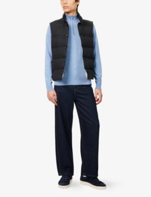 HACKETT: Logo-Embroidered Cotton And Silk Jumper