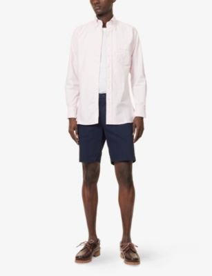 HACKETT MENS NAVY BLAZER CORE KEN REGULAR-FIT STRETCH-COTTON SHORTS 