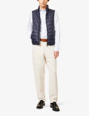 HACKETT MENS HACKETT STRIPE-PRINT LONG-SLEEVE COTTON SHIRT 