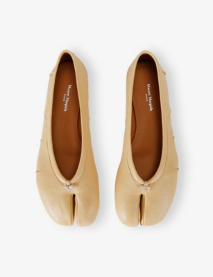 MAISON MARGIELA: Tabi Split-Toe Leather Ballet Flats
