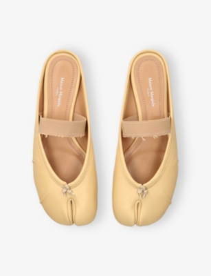 MAISON MARGIELA: Tabi Split-Toe Band Leather Ballet Flats