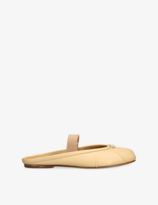MAISON MARGIELA: Tabi Split-Toe Band Leather Ballet Flats