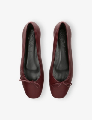 AEYDE: Delfina Leather Ballet Flats