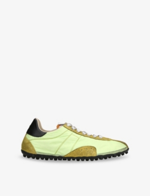MAISON MARGIELA: Sprinters Canvas and Suede Low-Top Trainers