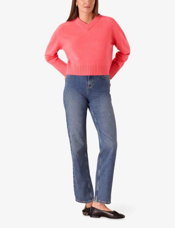 V-Neck Wool Knitted Jumper