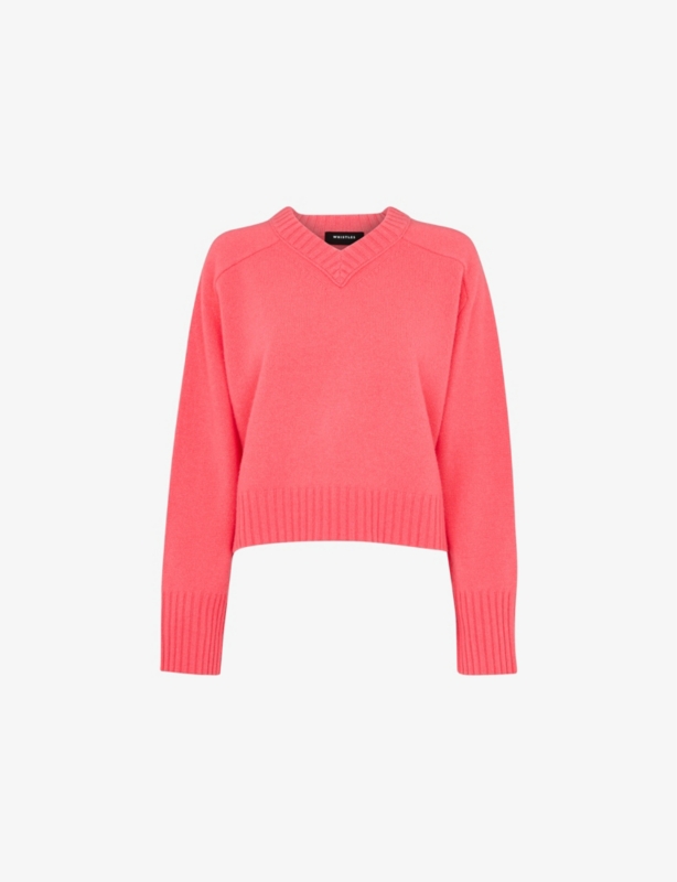 V-Neck Wool Knitted Jumper