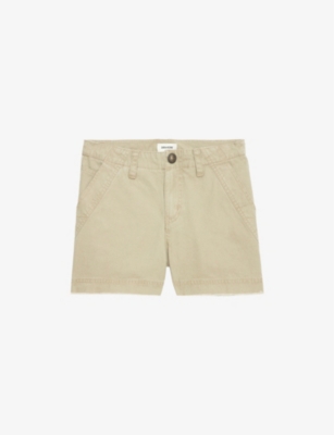 ZADIG&VOLTAIRE: Sparky Raw-Edge Washed Cotton Military Shorts