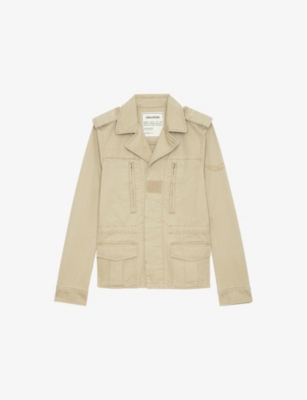 ZADIG&VOLTAIRE: Klimi Notch-Collar Cotton Jacket