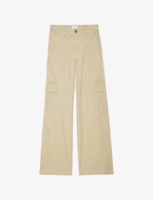 ZADIG&VOLTAIRE: Parky Flap-Pocket Wide-Leg High-Rise Cotton Trousers