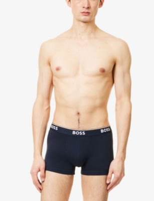 HUGO BOSS MENS 961 OPEN MISCELLANEOUS POWER LOGO-WAISTBAND STRETCH-WOVEN TRUNKS XXL 