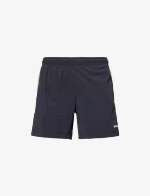 BOSS: Zepha Logo-Print Swim Shorts