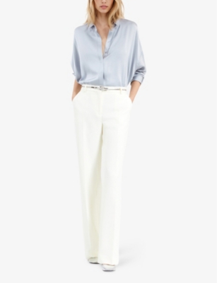 THE KOOPLES: Relaxed-Fit Long-Sleeve Stretch-Silk Shirt