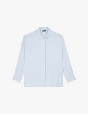 THE KOOPLES: Relaxed-Fit Long-Sleeve Stretch-Silk Shirt