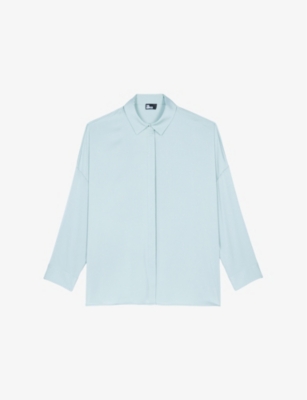 THE KOOPLES: Relaxed-Fit Long-Sleeve Stretch-Silk Shirt