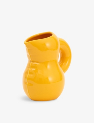 Home Studyo Jug Emily Yolk Yellow Gloss In Yolk Yellow Gloss