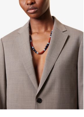 ZIMMERMANN: Mellow 12ct Yellow Gold-Plated Brass and Lapis, Jasper, Agate and Aquamarine Beaded Necklace