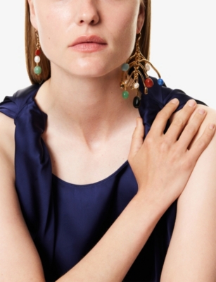 Mellow 12ct Yellow-Gold Plated Brass Earrings