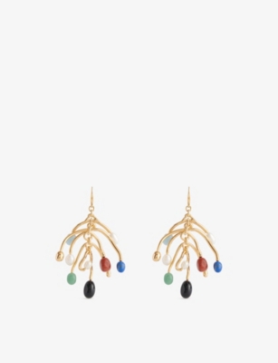 Mellow 12ct Yellow-Gold Plated Brass Earrings