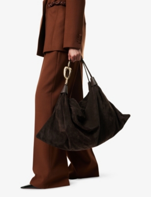 ZIMMERMANN: Trampoline Hobo Suede Shoulder Bag