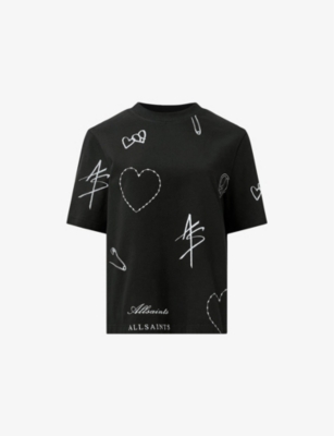 ALLSAINTS: Stina Lisa Short-Sleeve Cotton T-Shirt