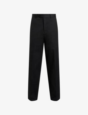 ALLSAINTS: Newton Flat-Front Straight-Leg Cotton Trousers