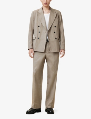 ALLSAINTS: Newton Double-Breasted Cotton Blazer