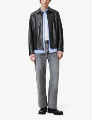 ALLSAINTS: Arlington Regular-fit Leather Jacket