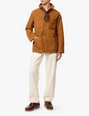 DRAKES: Duck Patch-Pocket Canvas Jacket