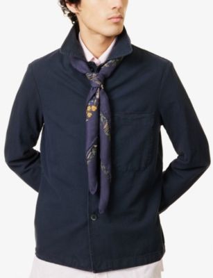 DRAKES: Unicorn Garden Wool and Silk-Blend Scarf