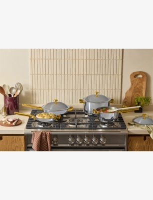 Our Place Titanium Cookware Set Pro Chrome Gold In Chrome Gold