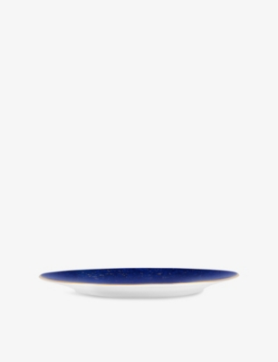 L'objet Lapis Fine-porcelain Cake Plate 31cm Blue In Blue