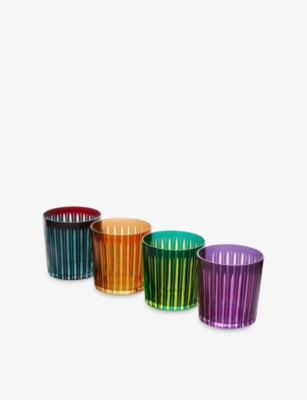 L'objet Prism Double Old Fashioned Glass Set In Multi