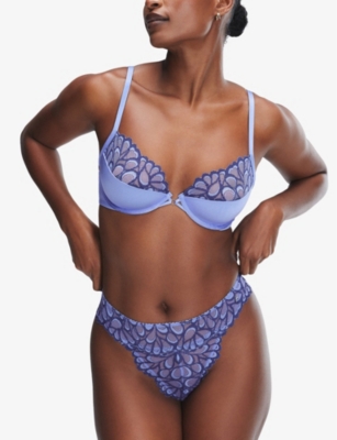 SAVAGE X FENTY: Savage Not Sorry High-Leg Floral Lace Thong
