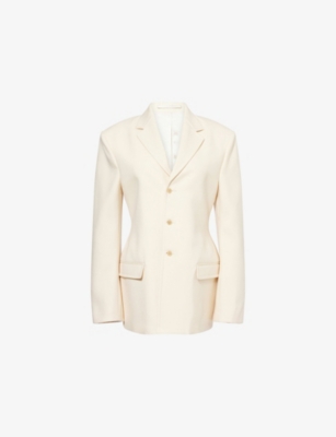 CARVEN: Notch-Lapel Single-Breasted Wool Blazer