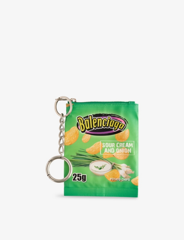 Chips Leather Keyring