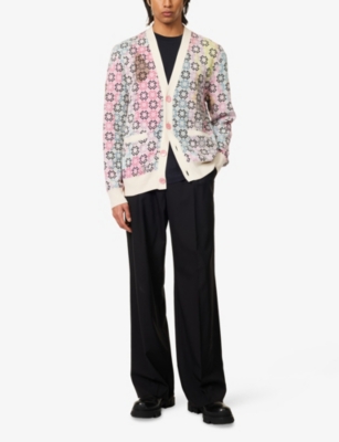 GIVENCHY: V-Neck Monogram Knitted Cardigan