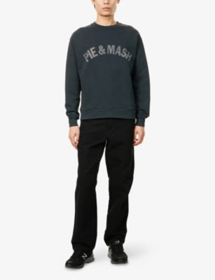 HIGHSNOBIETY: London Pie & Mash Crystal-Embellished Cotton Sweatshirt