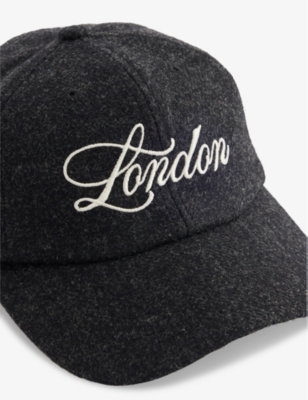 HIGHSNOBIETY: London Logo-Embroidered Wool Baseball Cap