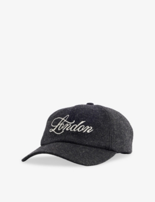 HIGHSNOBIETY: London Logo-Embroidered Wool Baseball Cap
