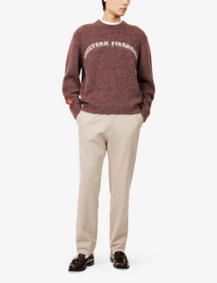 HIGHSNOBIETY: Chiltern Firehouse x Highsobiety Logo-Intarsia Brushed-Knit Jumper