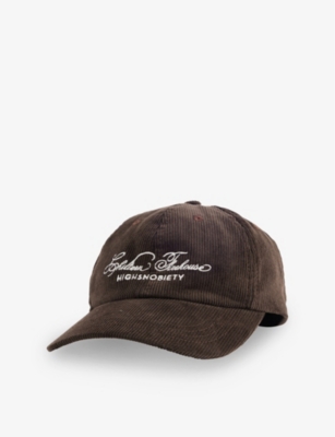 HIGHSNOBIETY: Chiltern Firehouse x Highsnobiety Logo-Embroidered Corduroy Cotton Baseball Cap