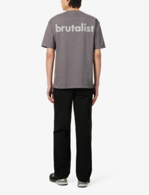 HIGHSNOBIETY: Barbican Brutal Text-Print Cotton T-Shirt