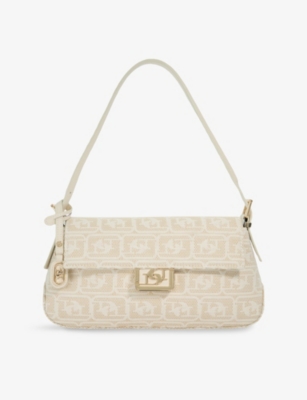 DUNE: Highgate Baguette Woven Shoulder Bag