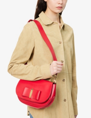 RESELFRIDGES: Pre-loved Ferragamo Vara Leather Shoulder Bag