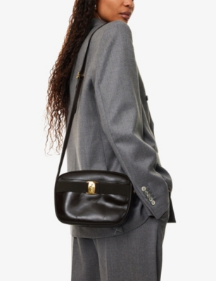 RESELFRIDGES: Pre-loved Ferragamo Vara Leather Cross-Body Bag