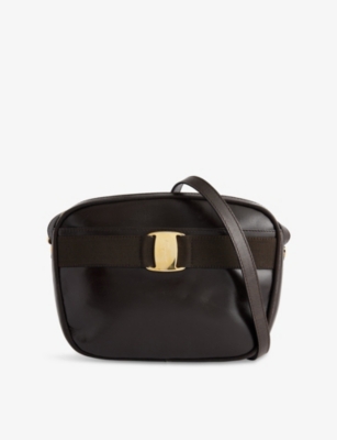 RESELFRIDGES: Pre-loved Ferragamo Vara Leather Cross-Body Bag